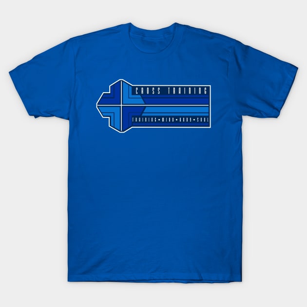 Cross training-Blue T-Shirt by God Given apparel